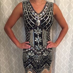 ONLY WORN ONCE. Gatsby Flapper Dress. Size Small.✨