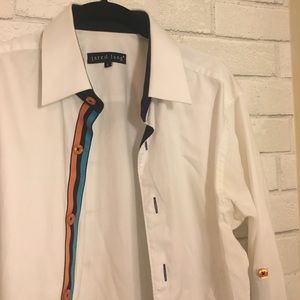 White dressy shirt with details by Jared Lang