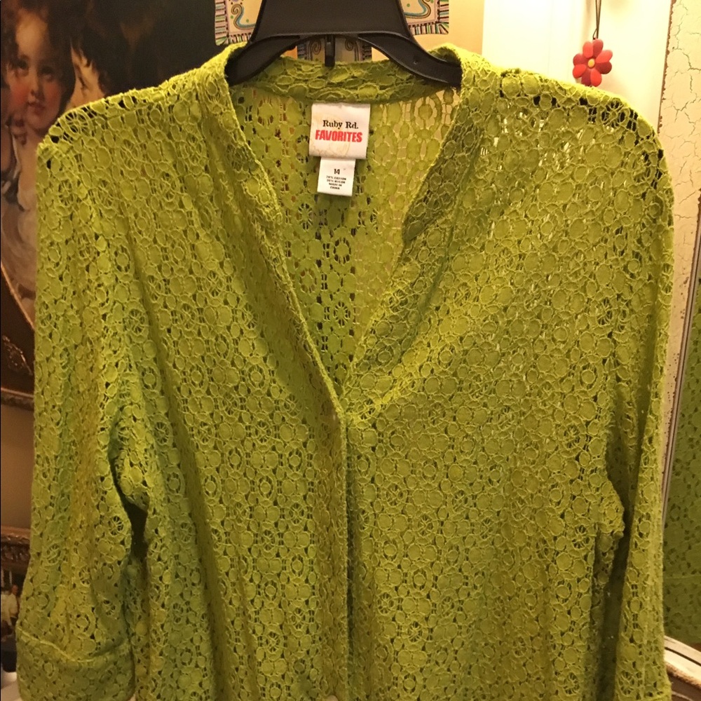 Green blouse