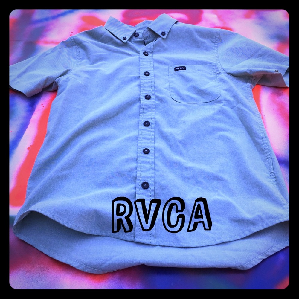 RVCA Button down collared short sleeve dress shirt