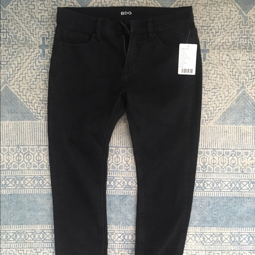 BDG dusty black Mid Rise Twig Grazer jeans
