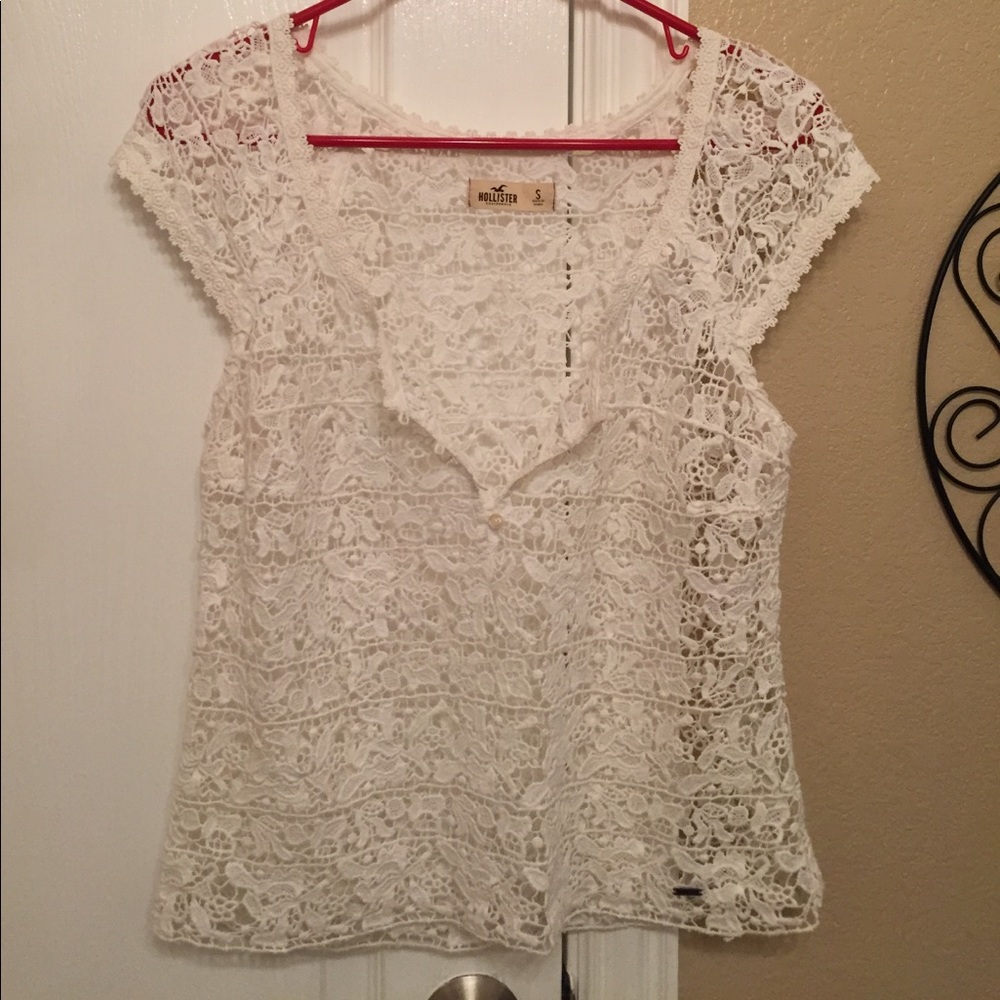 White lace top
