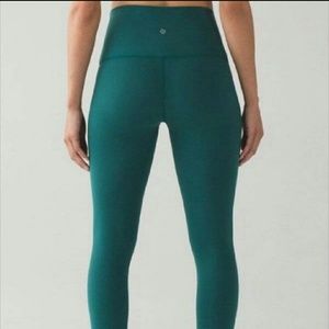 Lululemon Wunder Under High Rise pants Forest NWT