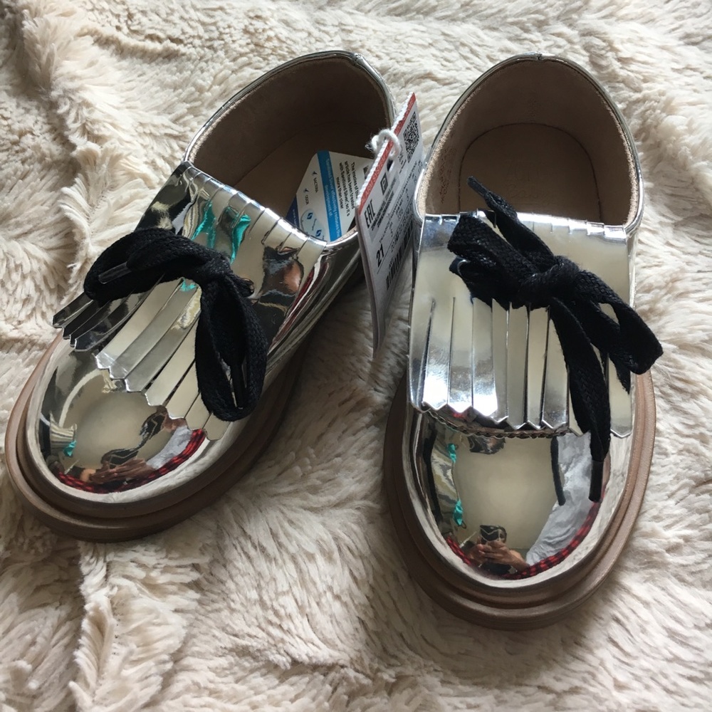 Mirrored Zara bluchers