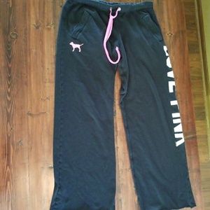 Pink Victoria's secret sweat pants