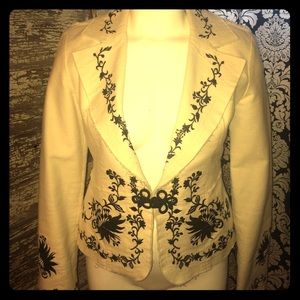WHBM Embroidered Blazer