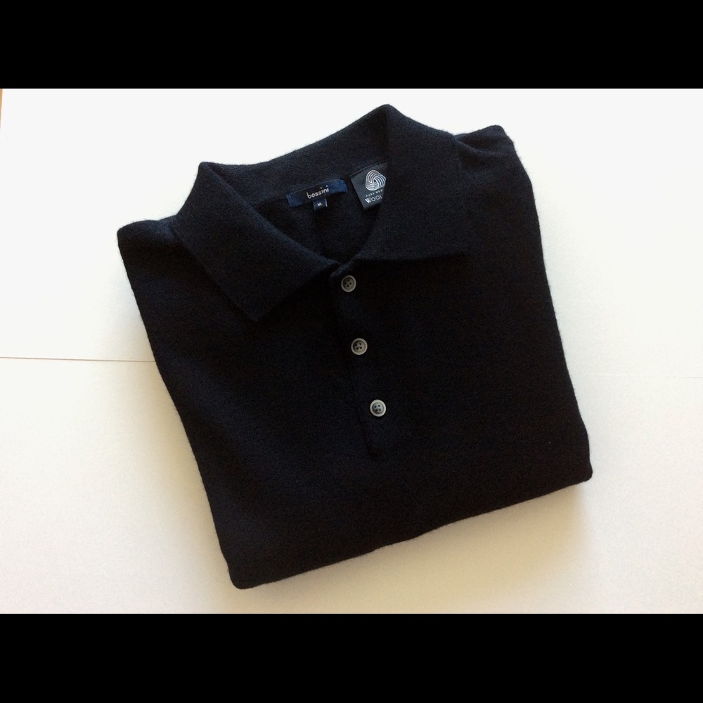 Men's Bossini Black Wool Sweater
