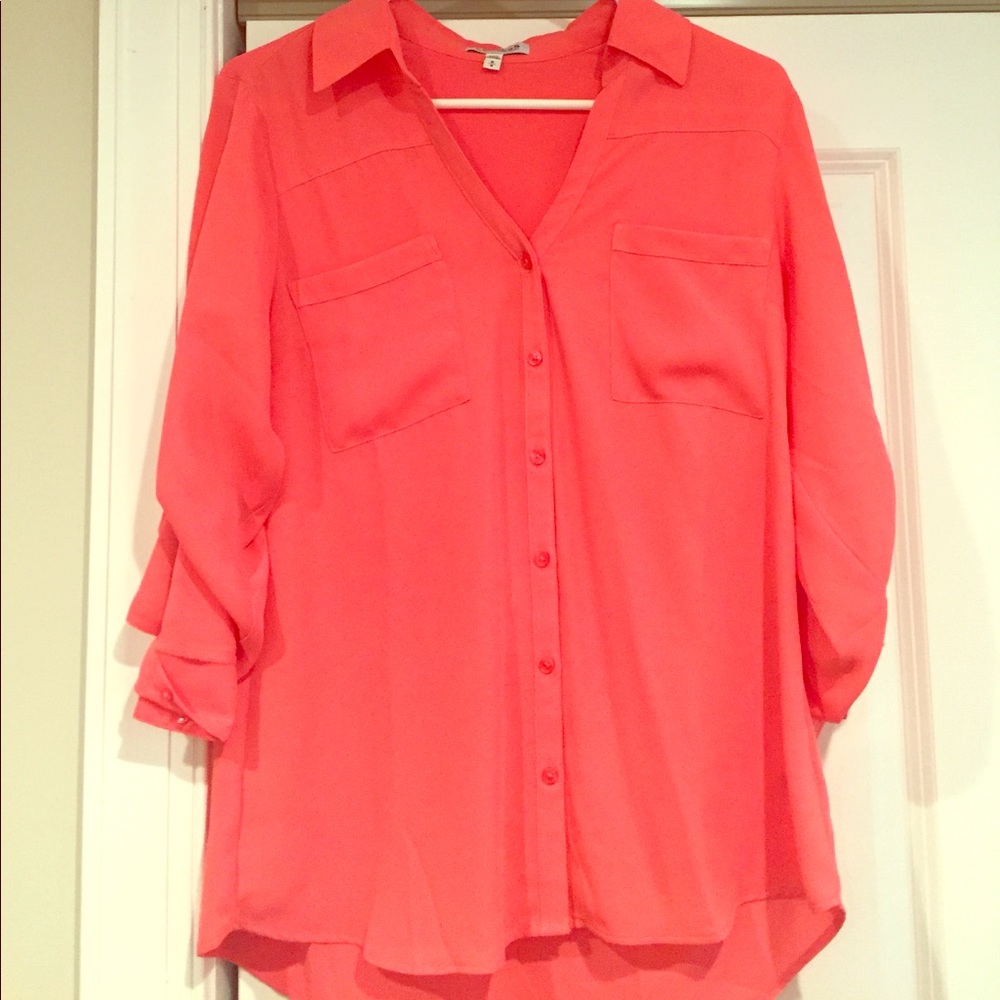 Express button down blouse