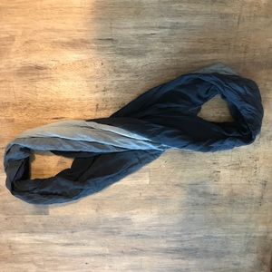 Black-Grey Ombré Infinity Scarf