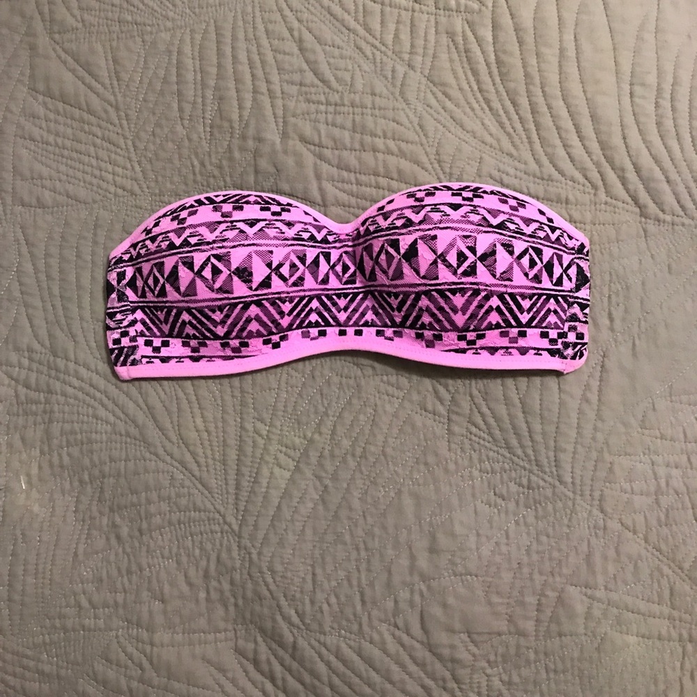 Pink bandeau bra