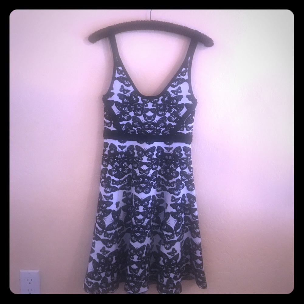 A cute butterfly Bebe dress