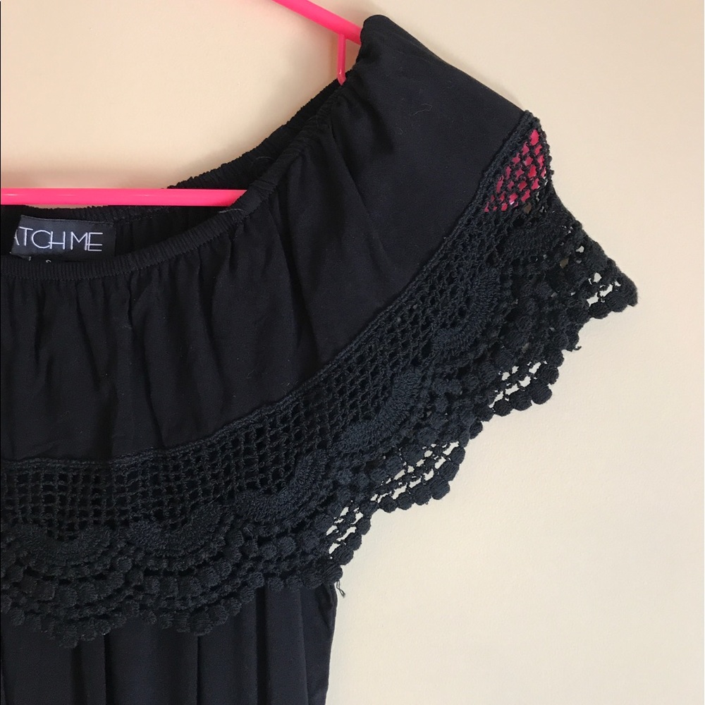 Black romper from ModCloth. - Picture 2 of 3