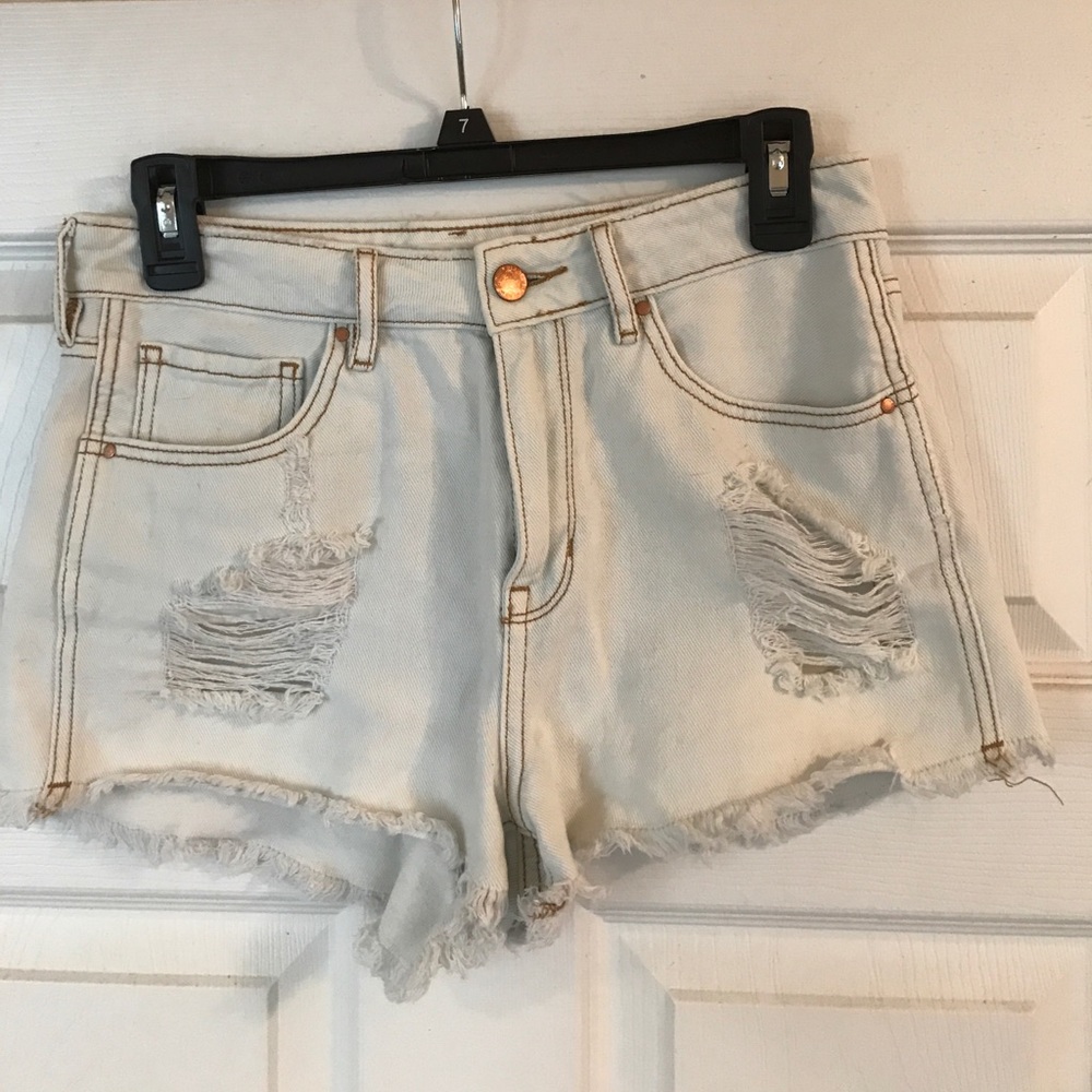 Bullhead High-Rise Denim Shorts