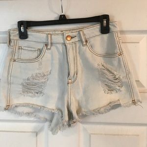 Bullhead High-Rise Denim Shorts