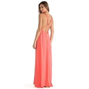 Acacia Swimwear coral maxi cover up 👙