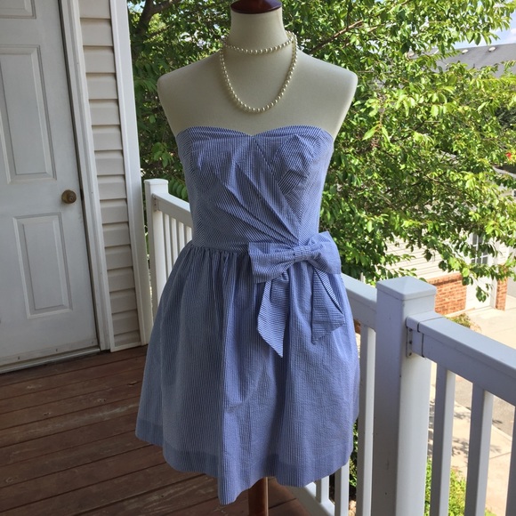 Lilly Pulitzer Dresses & Skirts - Lilly Pulitzer Nautical Striped Strapless Dress