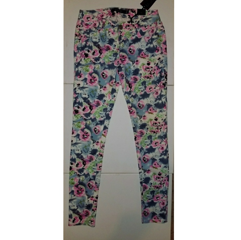 SALE Floral skinny jeans