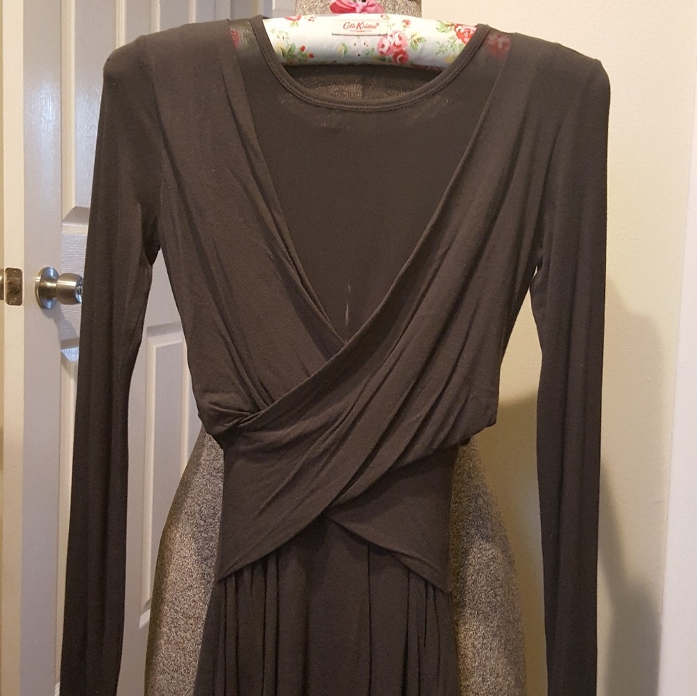 Bailey 44 Sheer Panel Long Sleeve Top