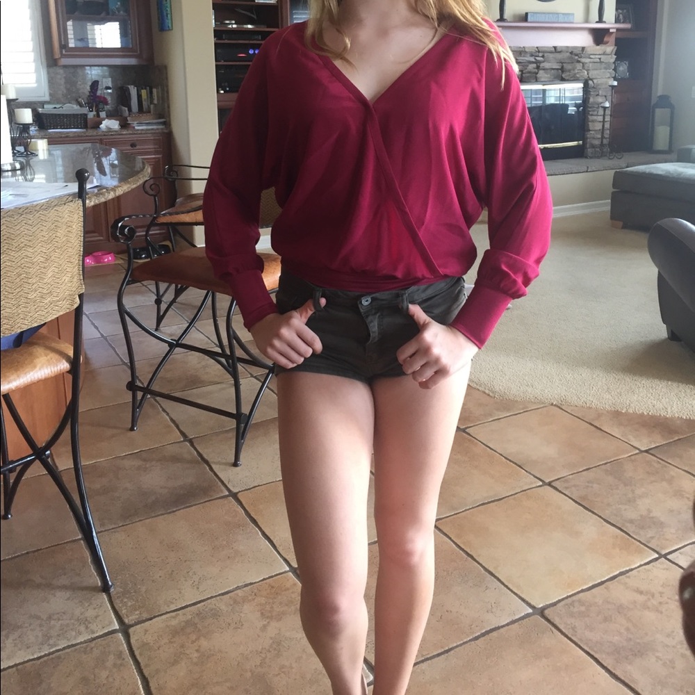 A red cute blouse