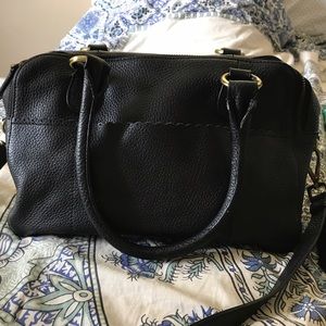 Black Leather Purse