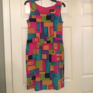 Cute Multicolor Square Dress