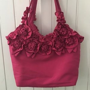 Pink rose handbag