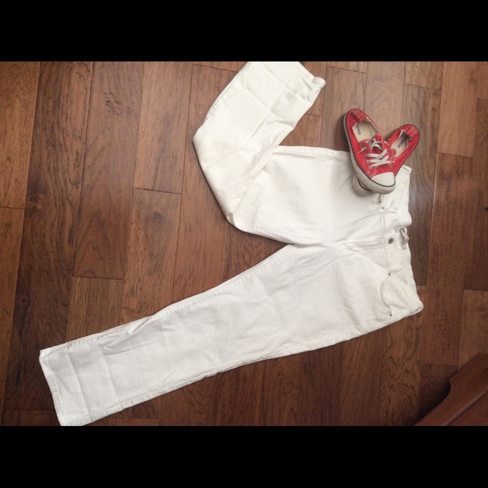 Levi's White 505 jeans