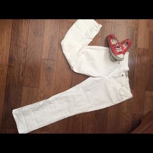 Levi's White 505 jeans