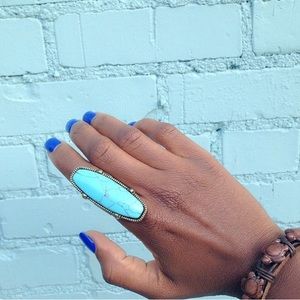 Gold and Turquoise Ring