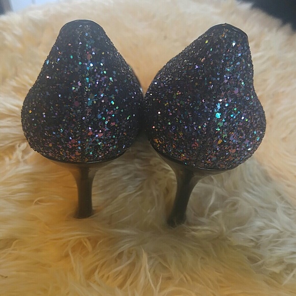 FUN Glitter Nine West heels - Picture 4 of 8