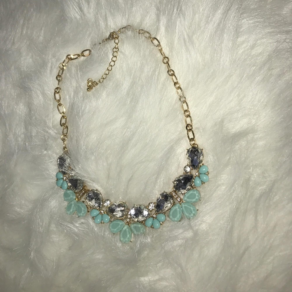 Turquoise and Gold Necklace from Francesca's