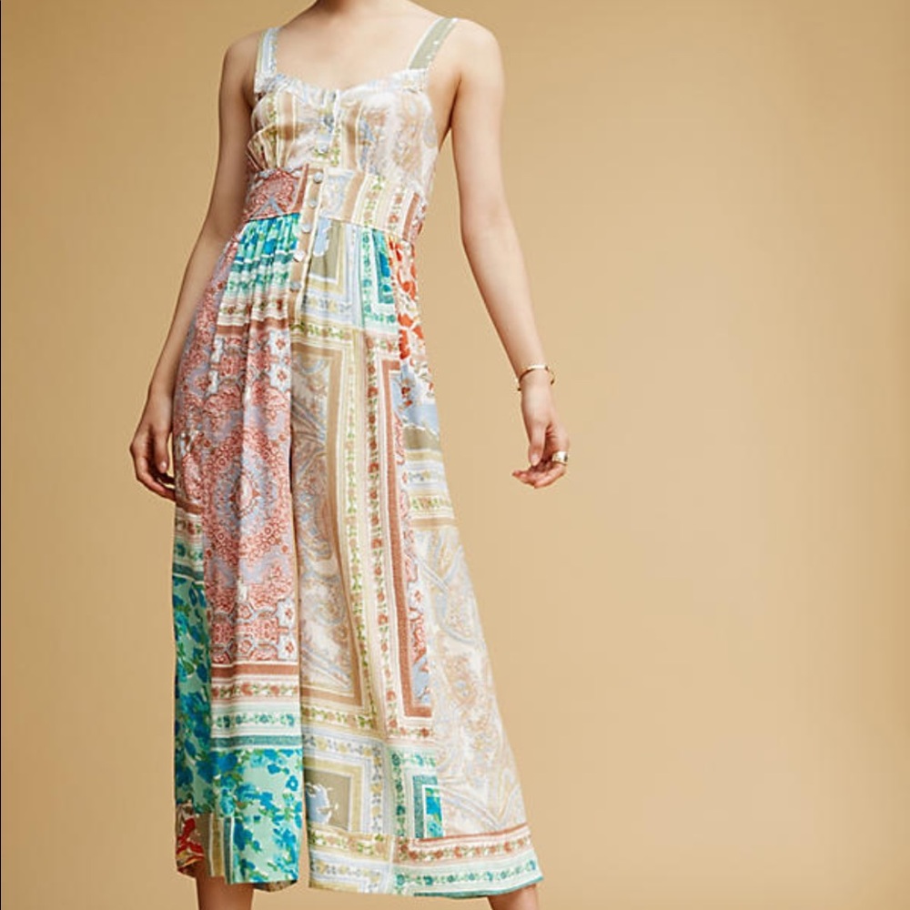 ISO Anthropologie Patchwork Jumpsuit Romper