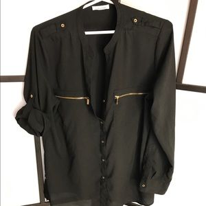 Calvin Klein black dress shirt