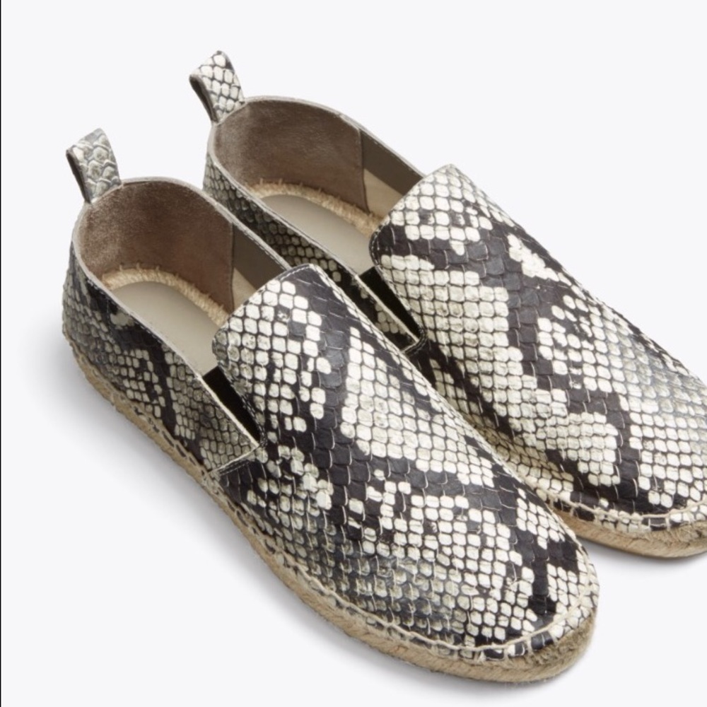 VINCE Robin Snake Print Espadrilles