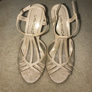 Light gold shimmery heels