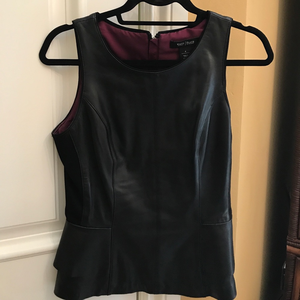 Leather Bodice Top