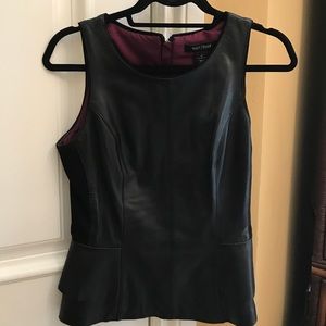 Leather Bodice Top