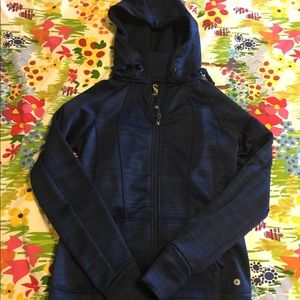 90 degree zip-up navy jacket