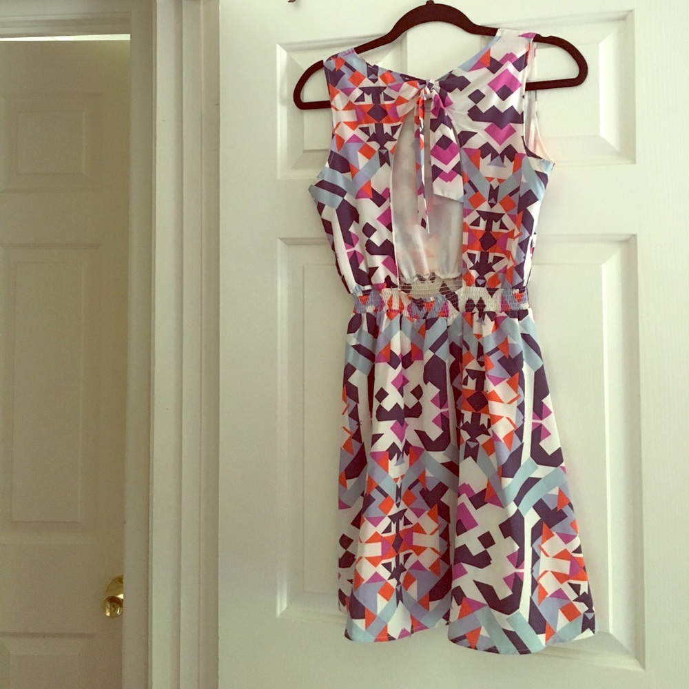 Geometric Print Dress