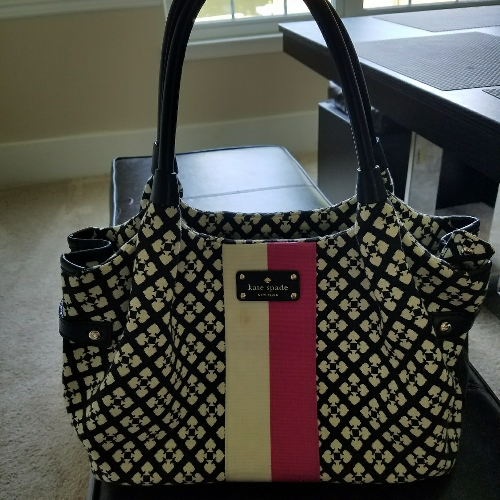 Kate Spage houndstooth purse
