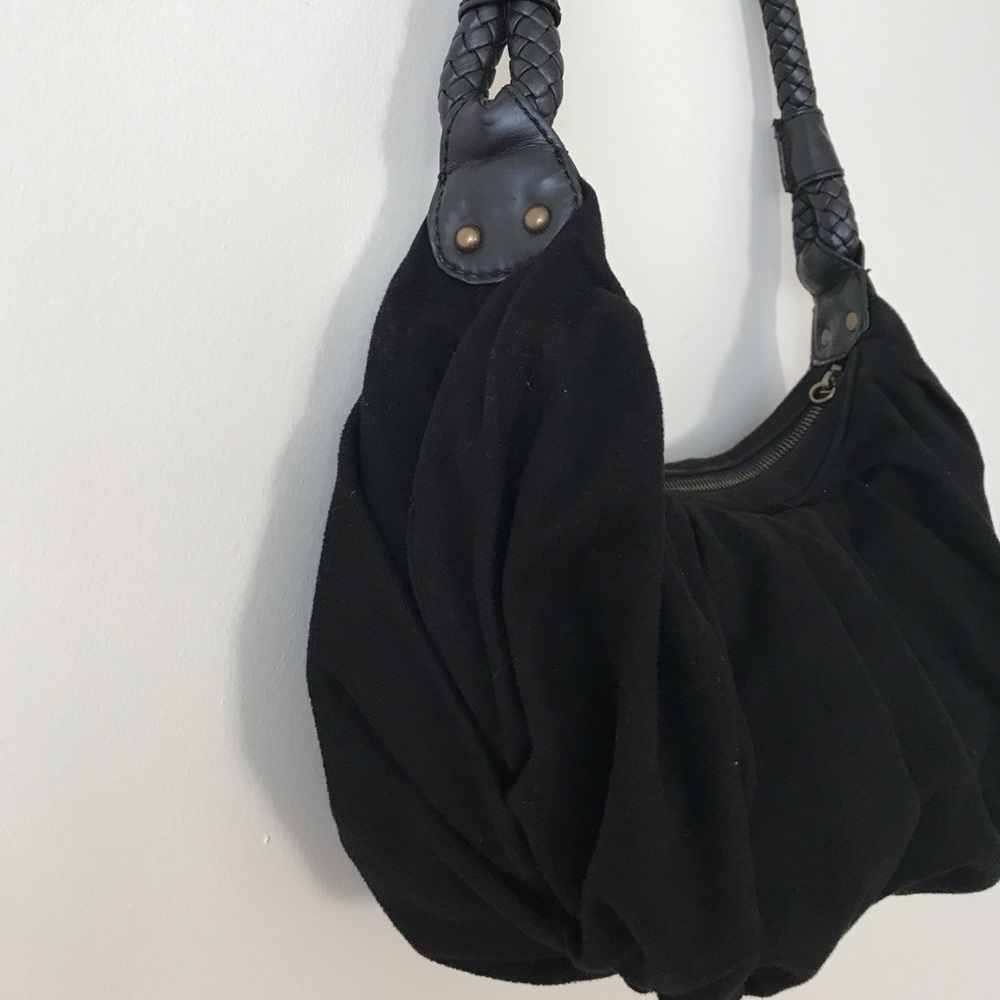 Old Navy Black Pleated Small Purse