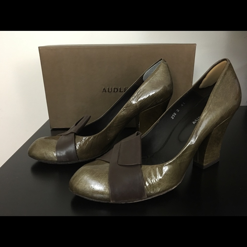 Audley Bronze Gold Heels