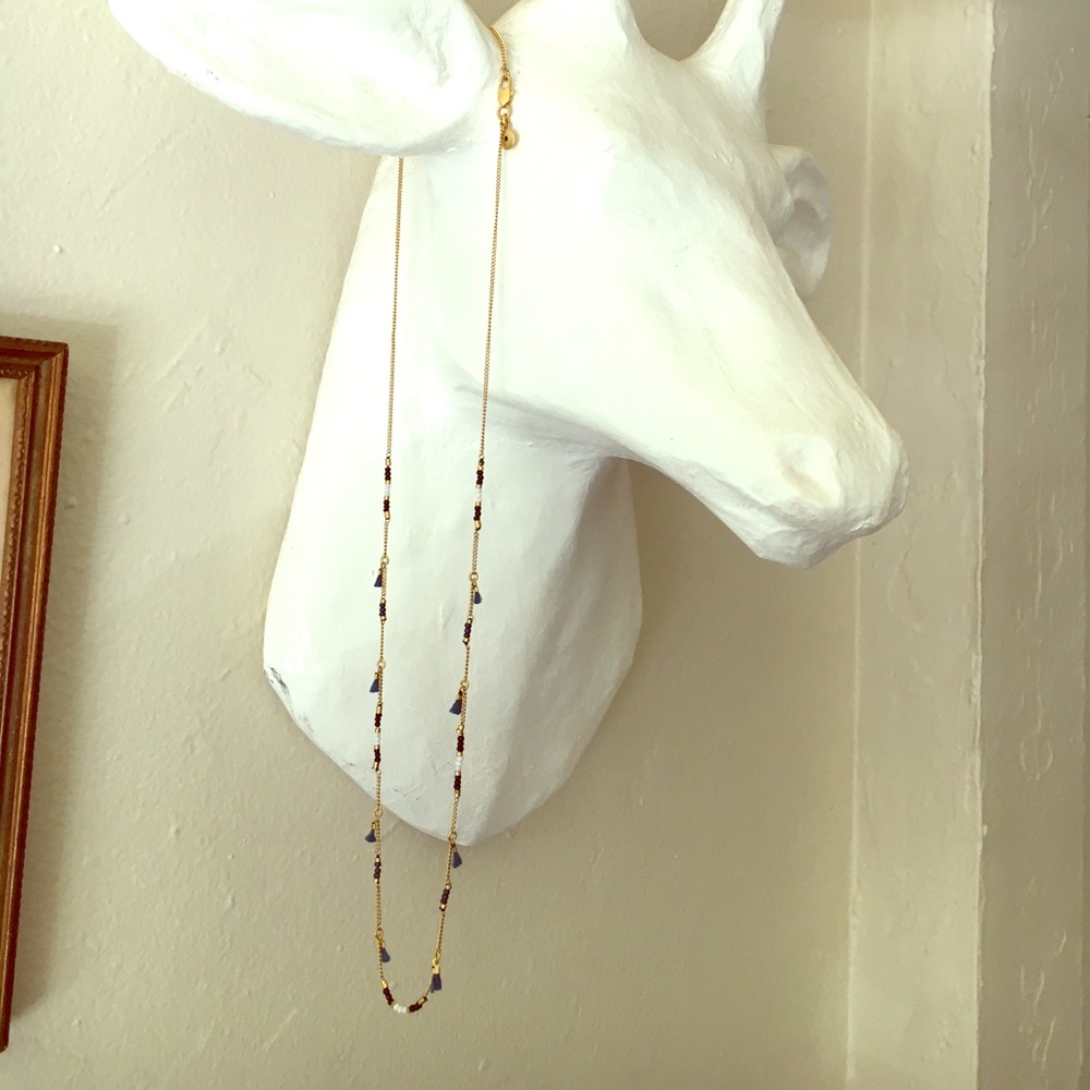 Madewell tassel layering necklace