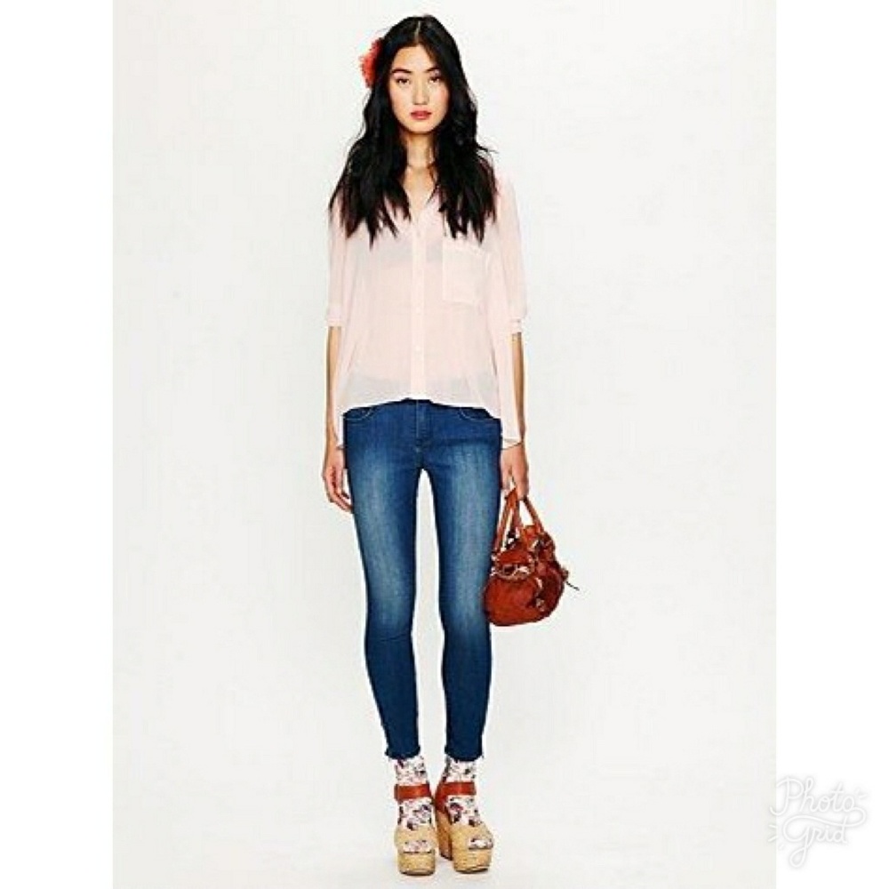 Free People Capri Style Jeggings