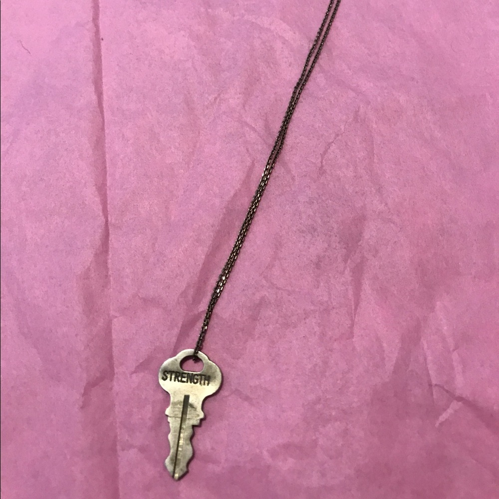 The Giving Keys "STRENGTH" Dainty Necklace
