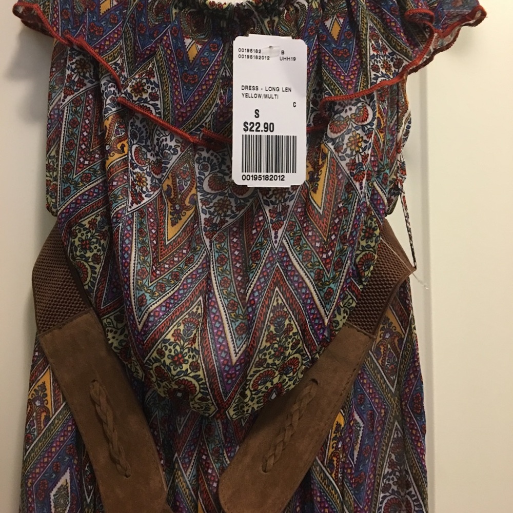 Patterned strapless dress - Picture 3 of 3