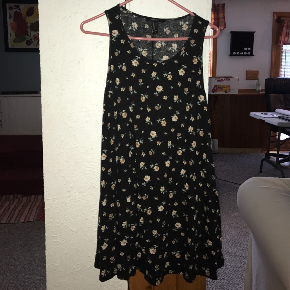 Black Floral Summer Dress