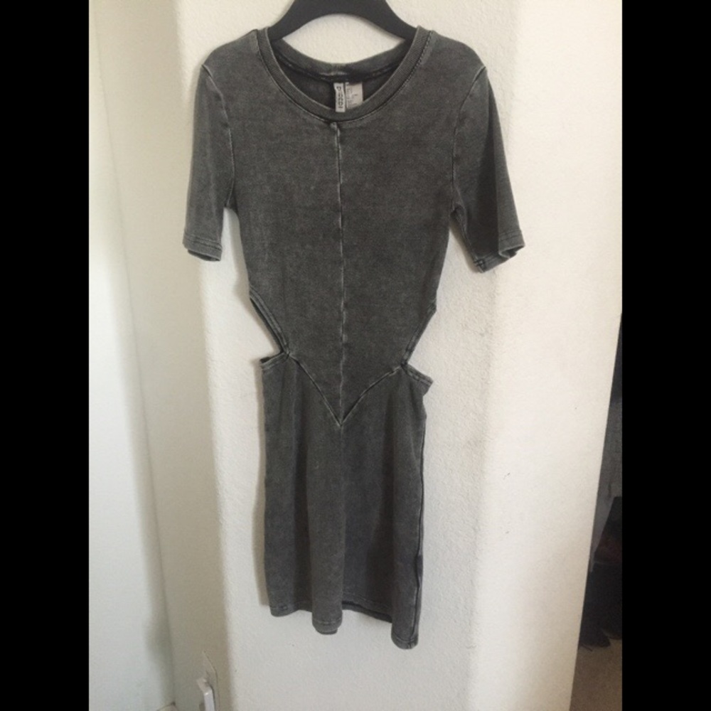 Grey Moto Midi