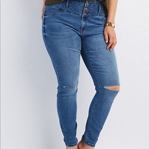 Plus Size Refuge Hi-Waist Skinny Jeans