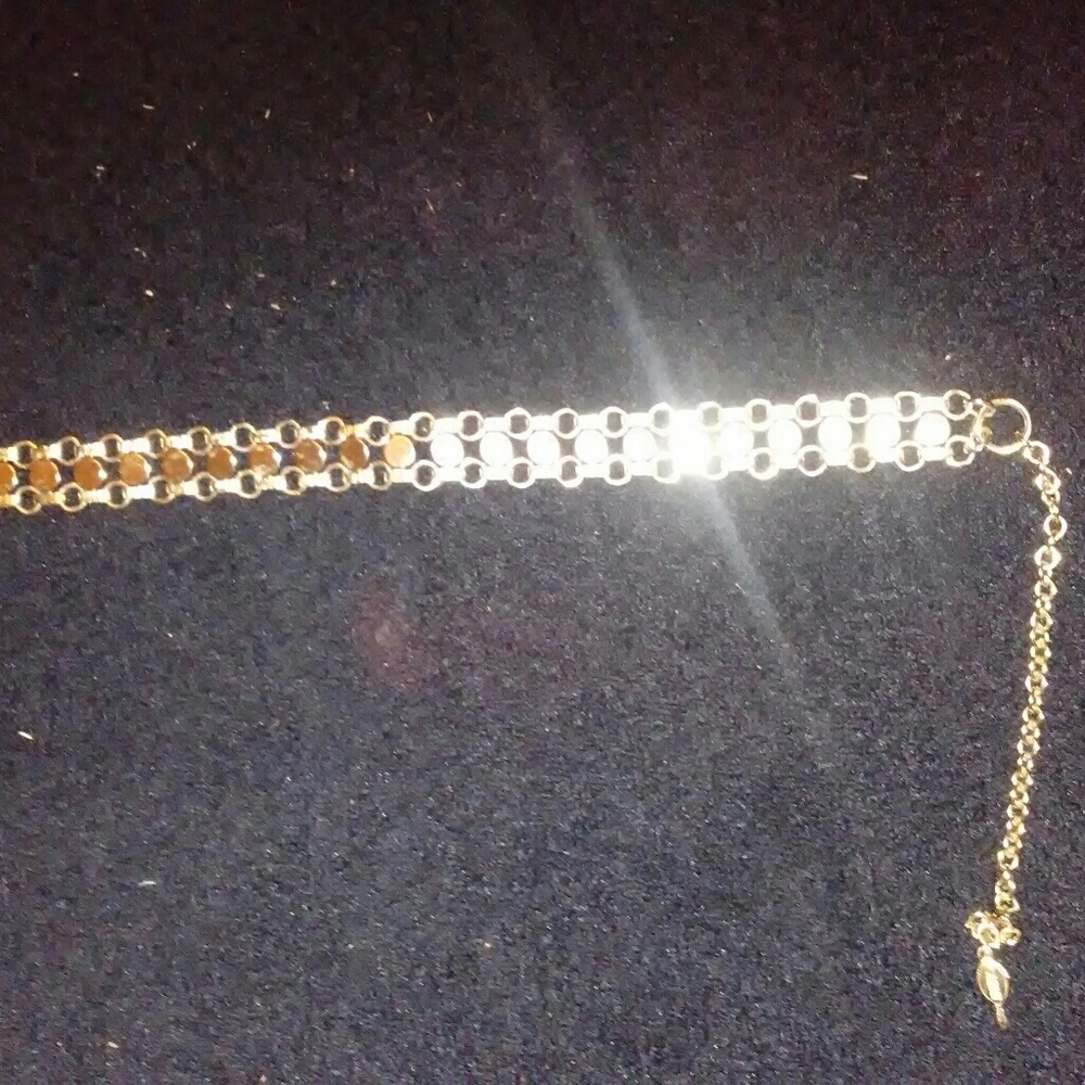 Gold plated choker